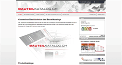 Desktop Screenshot of bauteilkatalog.ch