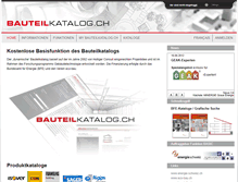 Tablet Screenshot of bauteilkatalog.ch